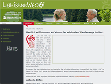 Tablet Screenshot of liebesbankweg.de